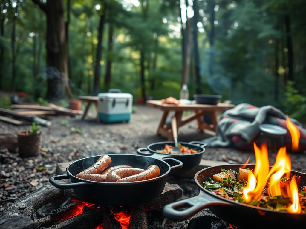 Einfaches Outdoor-Kochen