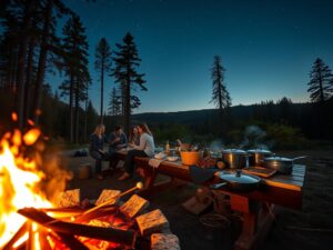 Kochen am Lagerfeuer