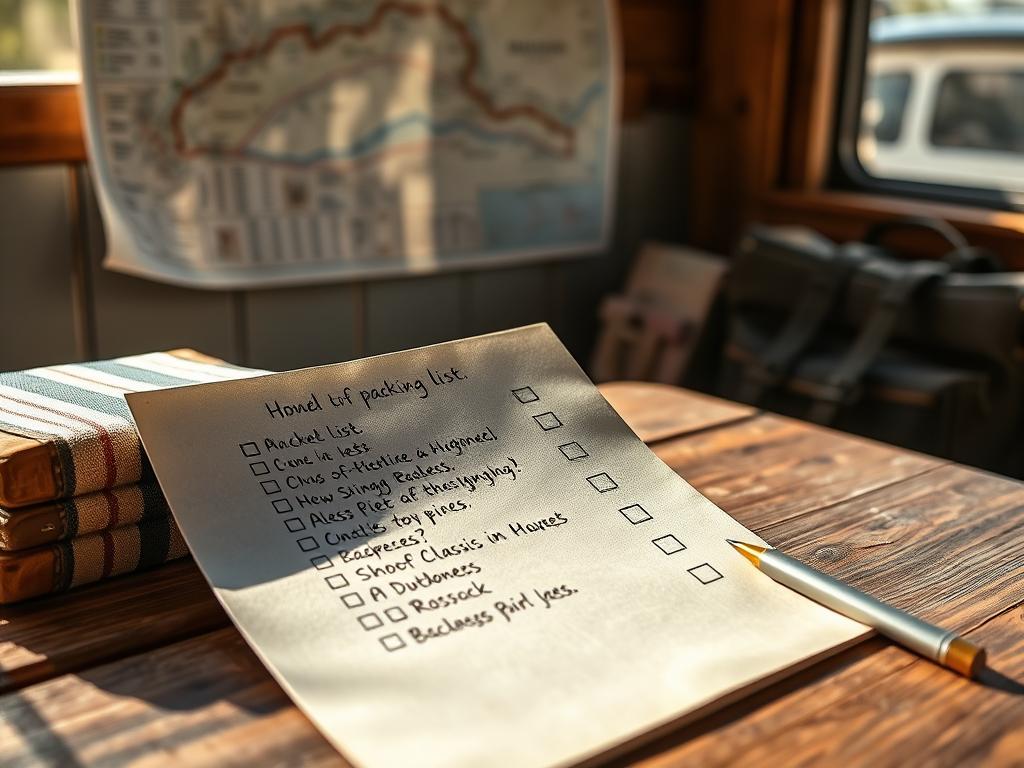 Packliste für Roadtrip