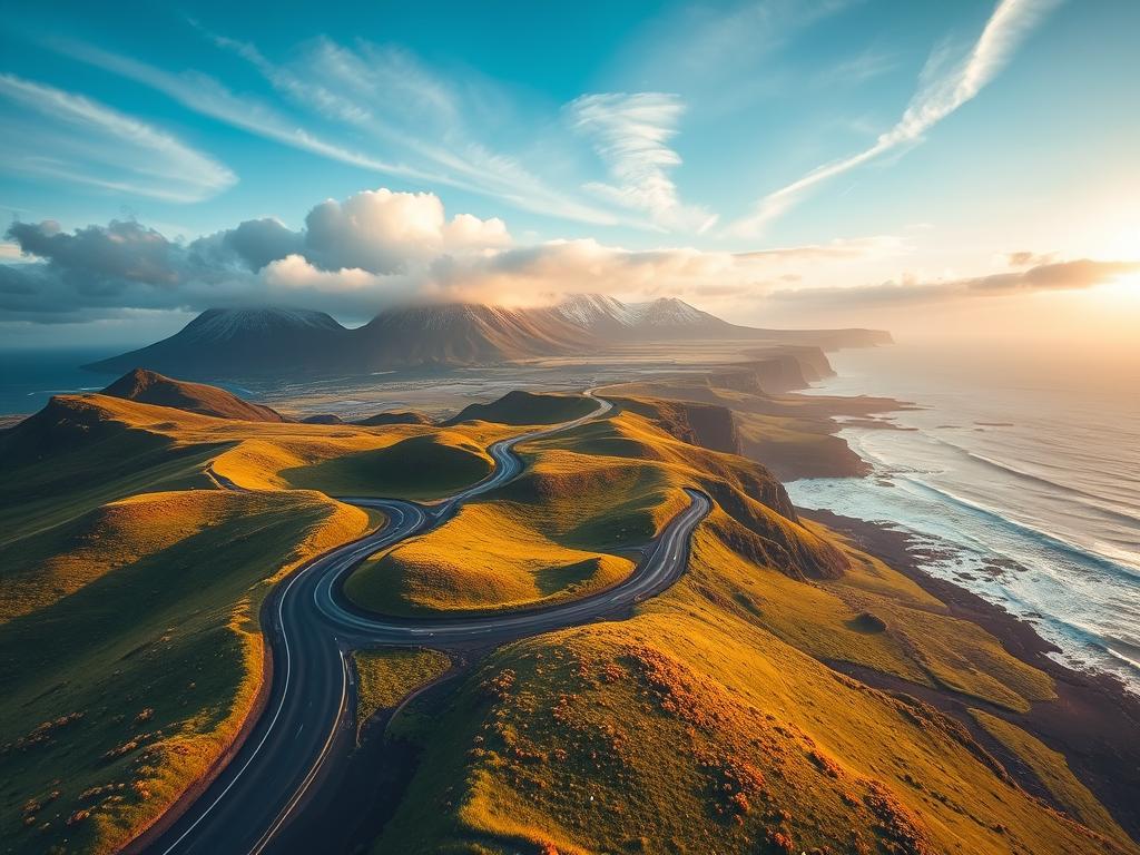 Roadtrip Route Island