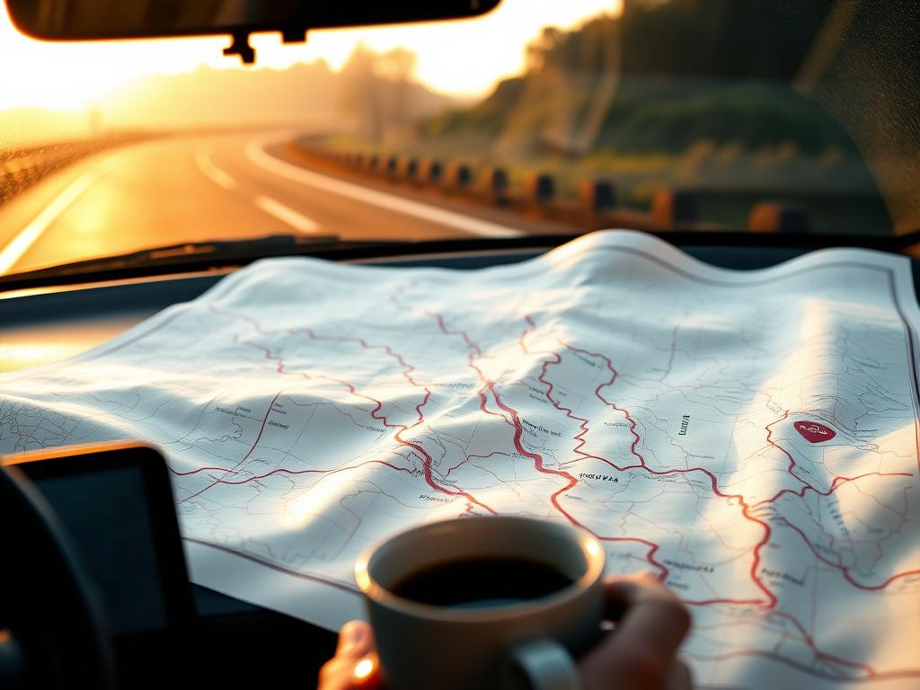 Routenplanung unterwegs