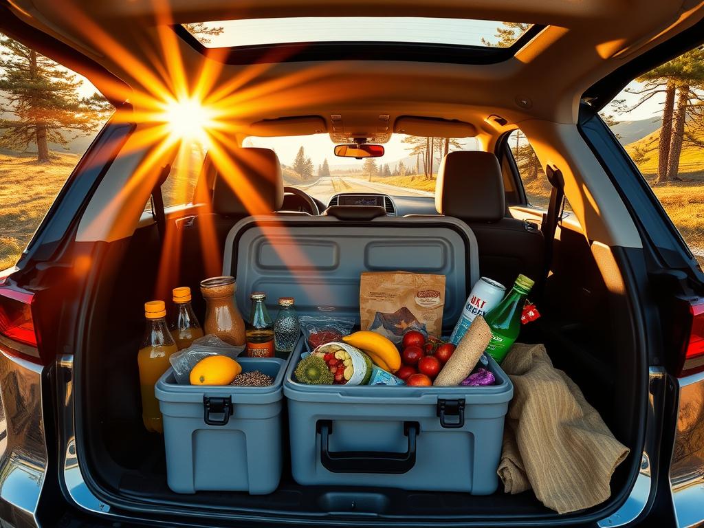Verpflegung während des Road Trips