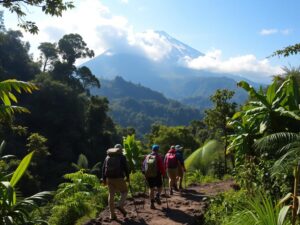 Vulkantrekking in Indonesien