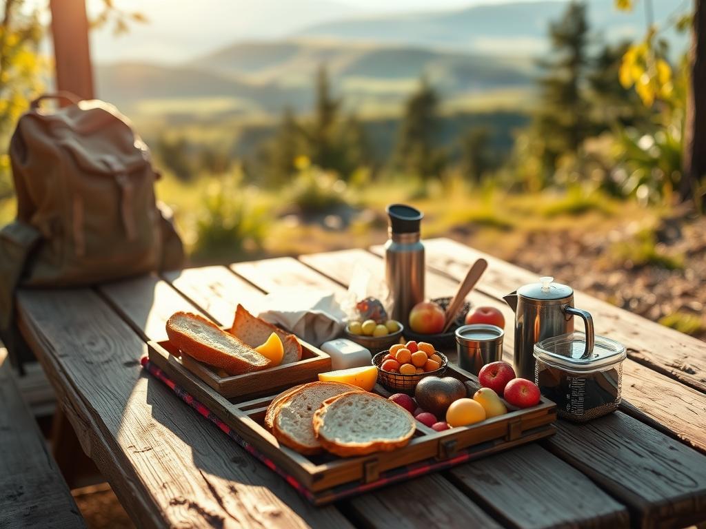 rucksacktaugliches Frühstück