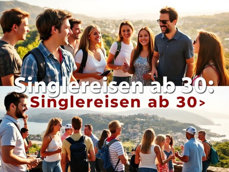 singlereisen ab 30